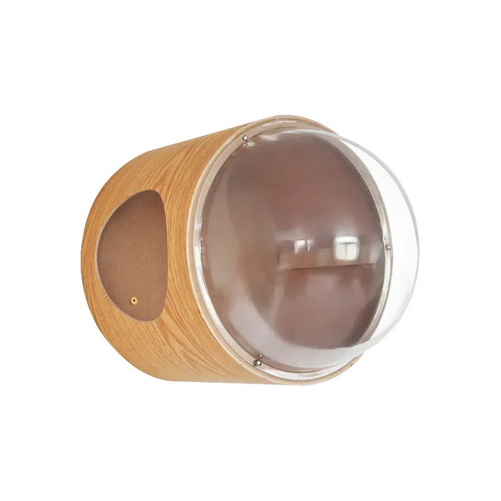 Space Capsule Cat Nest Fully Enclosed Hanging Wall Transparent Cover Cat Climbing Scratching Platform Animal Toy Pet Products