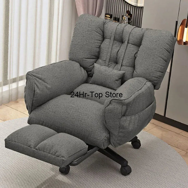 Comfortable Armrest Office Chair Back Support Recline White Gaming Chair Study Massage Cadeiras De Gamer Furniture Decoration