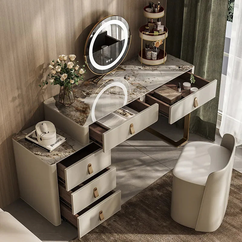 Wood Small Vanity Dressers Luxury Makeup Table Girl Nordic Toilet Dressers Bathroom Vanity Meuble De Chambre Dresser Furniture