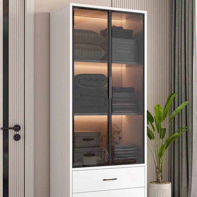 Simple Nordic Wardrobes Modern Display Luxury Free Shipping Mobile Cabinets Organizer Apartment Armario De Ropa Home Furniture