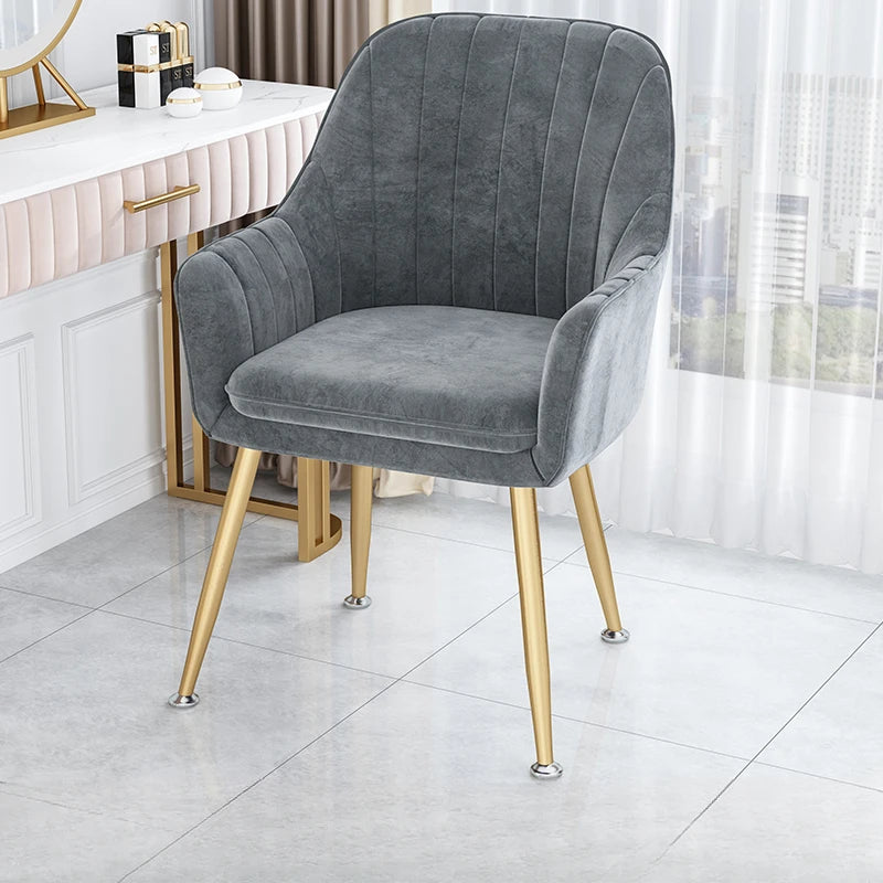 Nordic Living Dining Chair Bedroom Interior Dresser Dining Chair Backrest Makeup Mobili Arredamento Casa Aesthetic Furniture