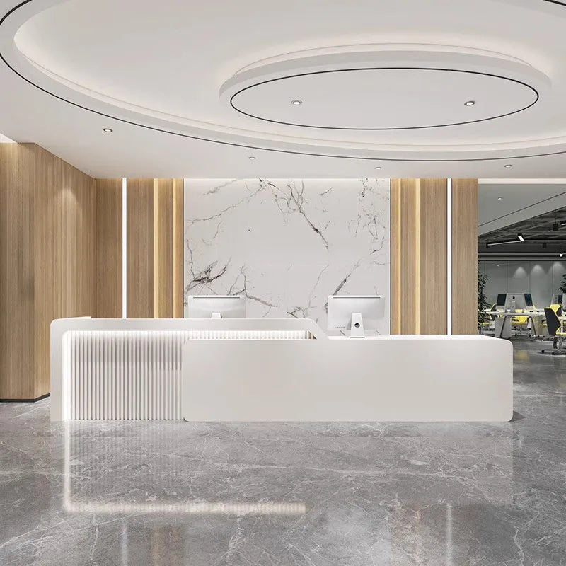 Shop Lectern Reception Desk Salon Restaurant Modern Advisory Barbershop Store Reception Desk Check Out Recepcja Luxury Furniture