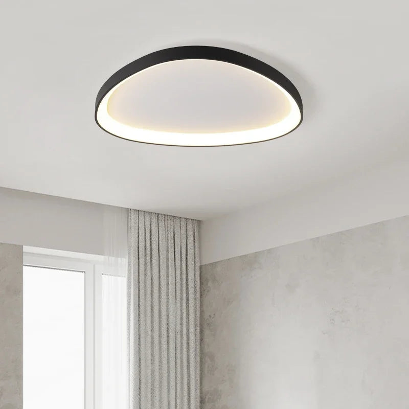 Living Room Ceiling Lamp Modern LED Ceiling Chandelier for Bedroom Kitchen Simplicity Indoor Ultrathin Black White Ceiling Light