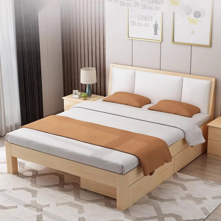 Modern Luxury Wood Beds Multifunctional Massage Spa Adults Free Shipping Beds Children Space Saving Camas Dormitorio Furniture