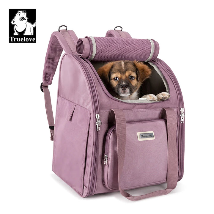 Truelove Pet Bag Fashion Breathable Pet Backpack Cat Dog Travel Luxury Shoulder Portable Foldable Cat Pet Carrier Bag TLX1971