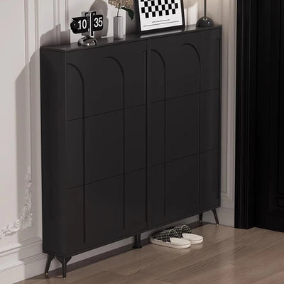 Modern Wooden Shoe Rack Narrow Cabinet Storage Nordic Style Shoe Rack Mid-century Simple Porta Scarpe Aesthetic Room Furniture