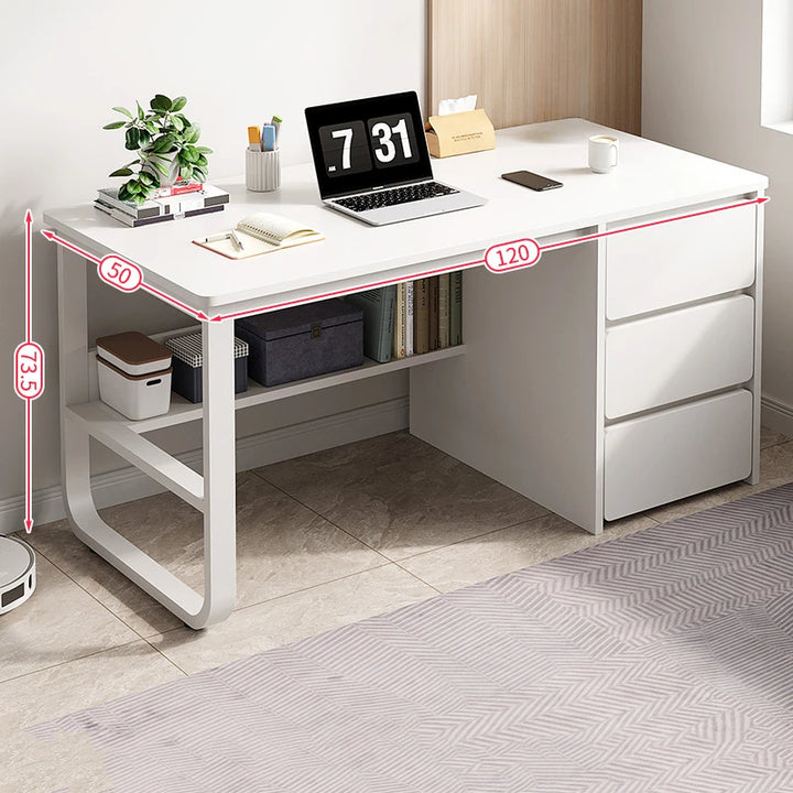 Modern Computer Office Desk Standing Reception Workstation Student Office Desk Bedroom Scrivania Con Cassetti Luxury Furniture