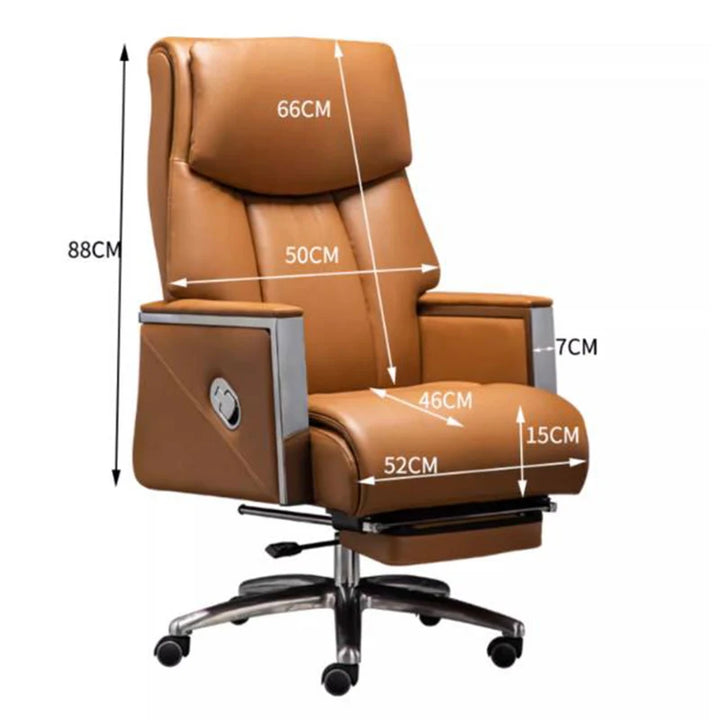 Ergonomic Office Chairs Comfortable Swivel Leather Rolling Study Office Chairs Gaming Chaise De Bureau Furniture Luxury