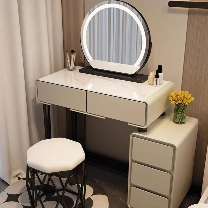 Luxury Makeup Dressing Table Baby Kids Study Mirror Vanity Dressing Table Hotel Modern Tocador Maquillaje Furniture For Bedroom