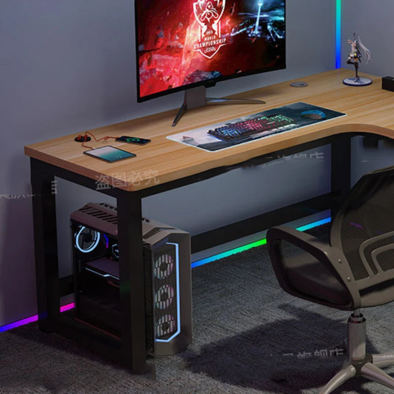 Multifunctional Gamer Bedroom Desk Office Standing Portable Computer Desks L Shaped Seating Escritorio Oficina Furniture Home