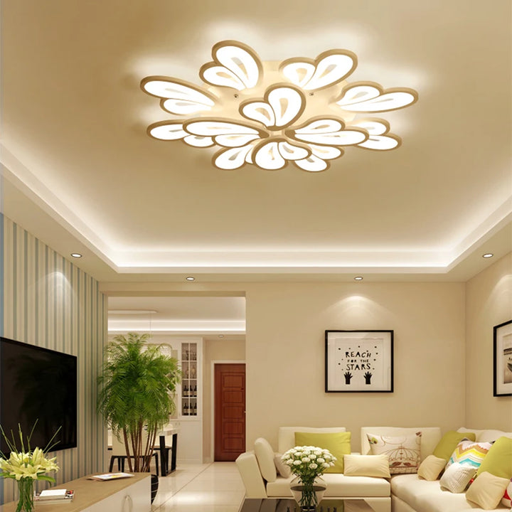 New LED Chandelier Lights Remote Control Used In Living Room Bedroom Dining Room Decor Modern Butterfly Acrylic LED Ceiling Lamp