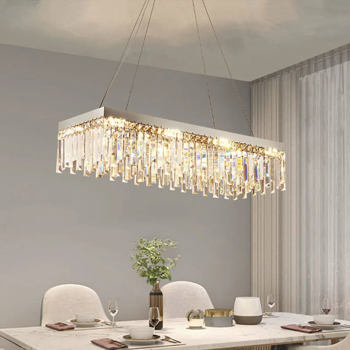 Modern Ceiling Lamp Luxury Home Decoration Bedroom Dining Living Room Crystal Pendant Lighs Ring Light Led Glossy Chandelier