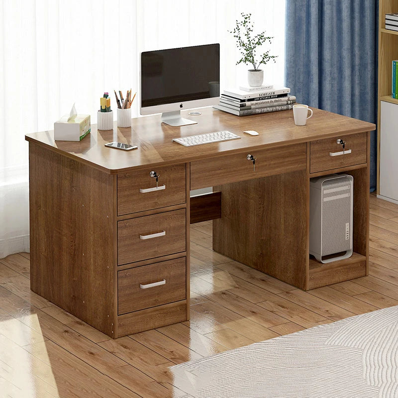 Modern Luxury Office Desk Drawers European Conference Floor Long Computer Desks Writing Executive Mesa De Escritorio Furniture