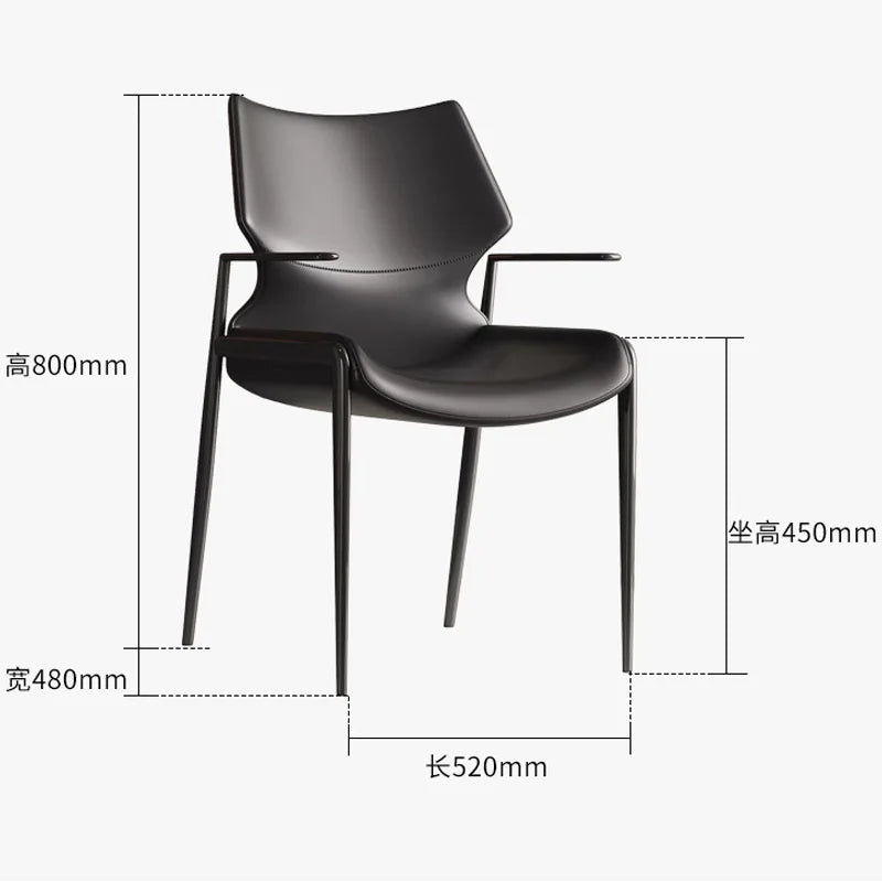 European Designer Dining Chair Unique Ergonomic Bedroom Mobile Dining Chair Makeup Single Balcony Sedie Cucina Garden Furniture