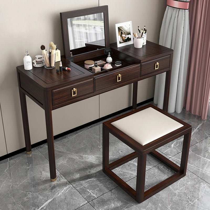 Simple Bedroom Dressing Table Drawer Classic Antique Storage Dressing Table Cabinet European Tocador Maquillaje Home Furniture