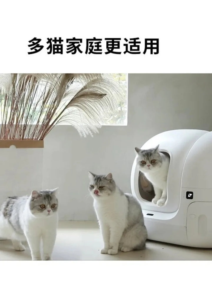 Pet Products PETKIT MAX Automatic Cat Litter Box Electric Fully Enclosed Cat Products Prevent Outside Splash Areia Gato Fechada