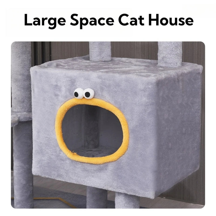 Pet Cat Toys Multi-layer Cat Tree Tower House With Ladder And Sisal Rope Cat Scratching Posts for Cat Climbing Playing Sleeping