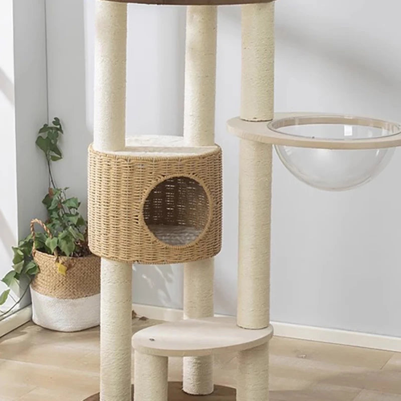 Pet House Cat Scratching Post Villa Stairs Castle Cat Scratch Board Rascadores De Gatos Grandes Y Baratos Cat Wall Furniture