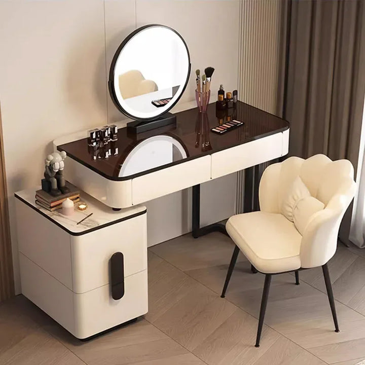 White Dressing Table Mirror Stool Girls Nordic Vanity Laden Wooden Dressing Table China Meubles De Chambre Dresser Furniture