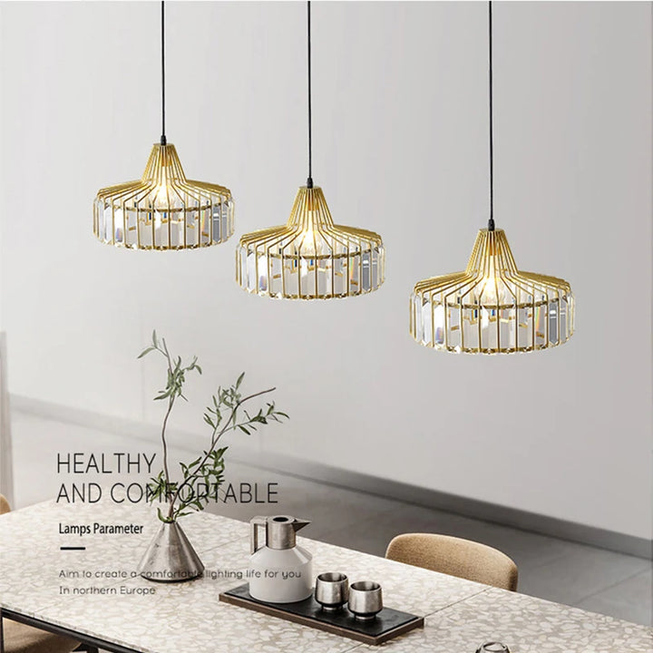 Dining Room LED Pendant Lights Gold Black Chandeliers Home Hanging Lights for Living Room Bar Restaurant Kitchen Pendant Lamps