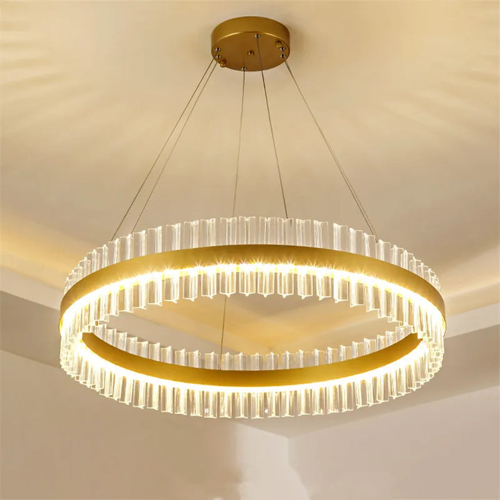 Modern Crystal Chandelier Suspension Luminaire Nordic Art design hanging light living room decoration dining room Light Fixtures