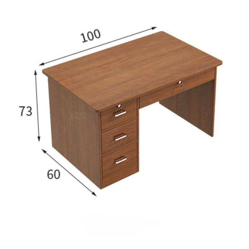 Drawers Computer Office Desk Single Secretaire Bedroom Simplicity Office Desk Modern Staff Bureaux Meuble Work Furniture QF50OD