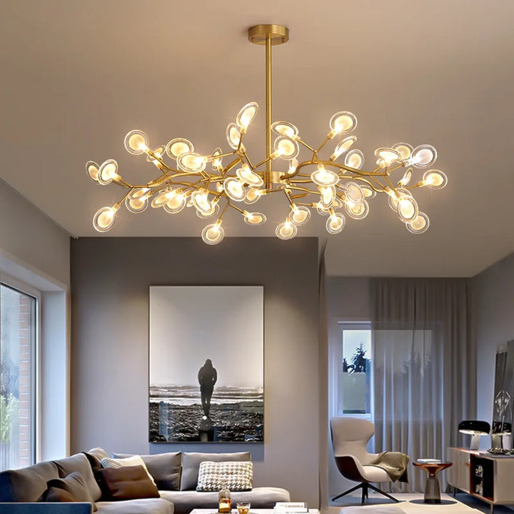 Nordic Modern LED Chandeliers Living Dining Room Firefly Hanging Ceiling Lights Home Indoor Decor Luxury LED Suspension Lighting