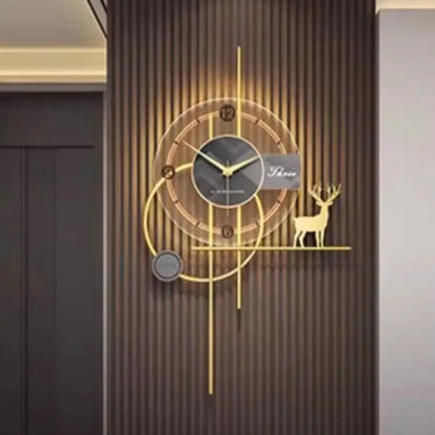 Living Room Wall Clocks Mural Luxury Interior Modern Wall Watch Aesthetic Design Fashion Nordic Reloj De Pared Home Decoration