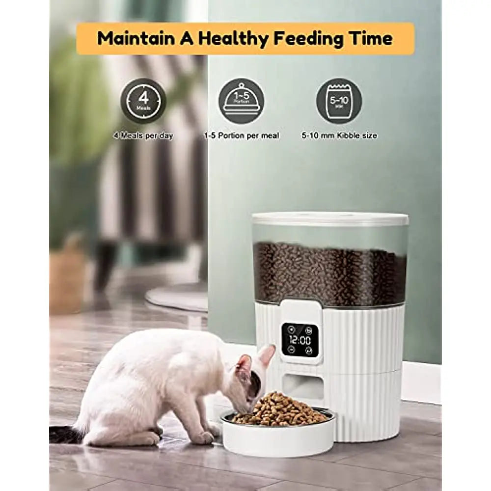 3.5L Automatic Pet Feeder Smart Food Dispenser For Cats Dogs Timer Stainless Steel Bowl Auto Dog Cat Pet Feeding Pet Supplies