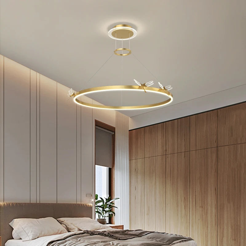 LED Ceiling Chandelier for Annular Dining Lighting Pendant Lamp Living Decoration Hanging Home Lamps Indoor Lighting