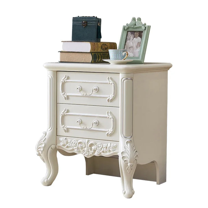 Modern Nordic Bedroom Nightstand Women Aesthetic Girls Solid Wood Small Nightstand Small Drawers Mesitas De Noche Furniture