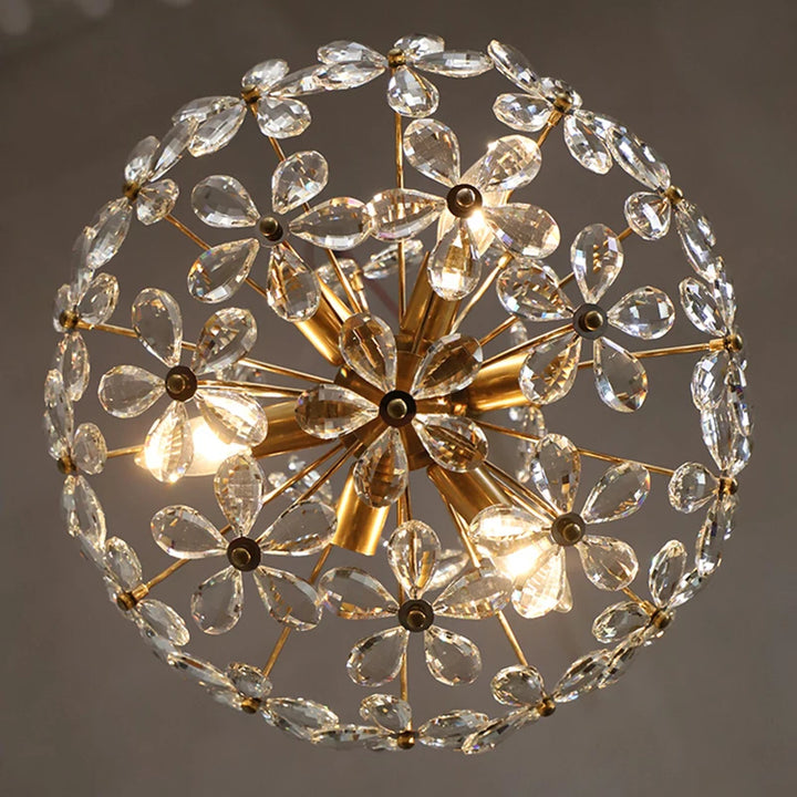 Nordic Chandelier Lighting For Bedroom Living Dining Room Glass Petals Ceiling Chandeliers Home Decoration Pendant Lamp Fixtures