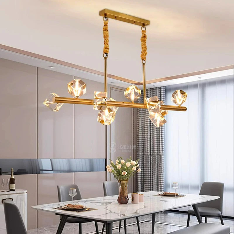 home decorationPendant lights, luxury crystal living room chandelier, dining room Pendant lamp, ceiling light, indoor lighting