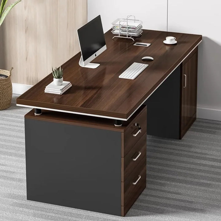 Shelf Supplies Computer Desk Drawers Executive Secretary European Office Desk Writing Study Mesa De Computador Theater Furniture