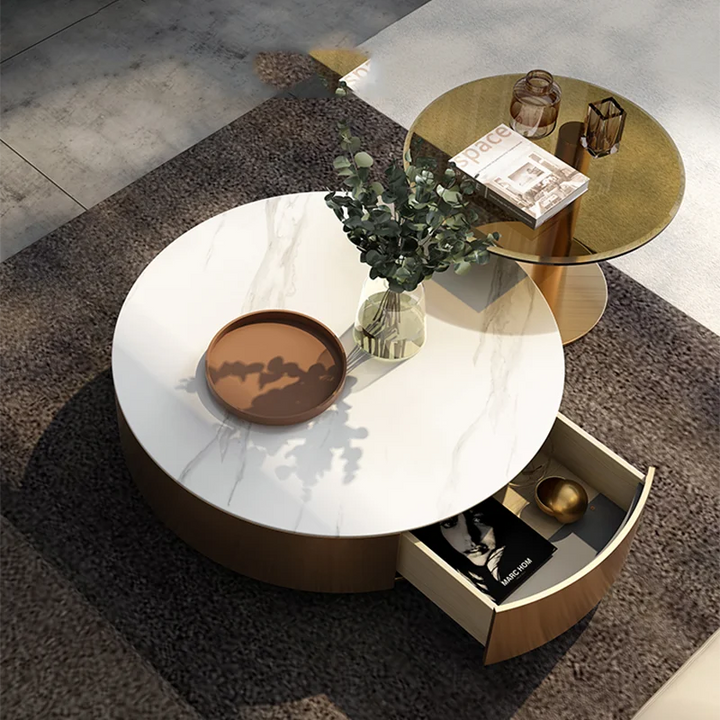 Luxe Round Center Floor Table Ensemble