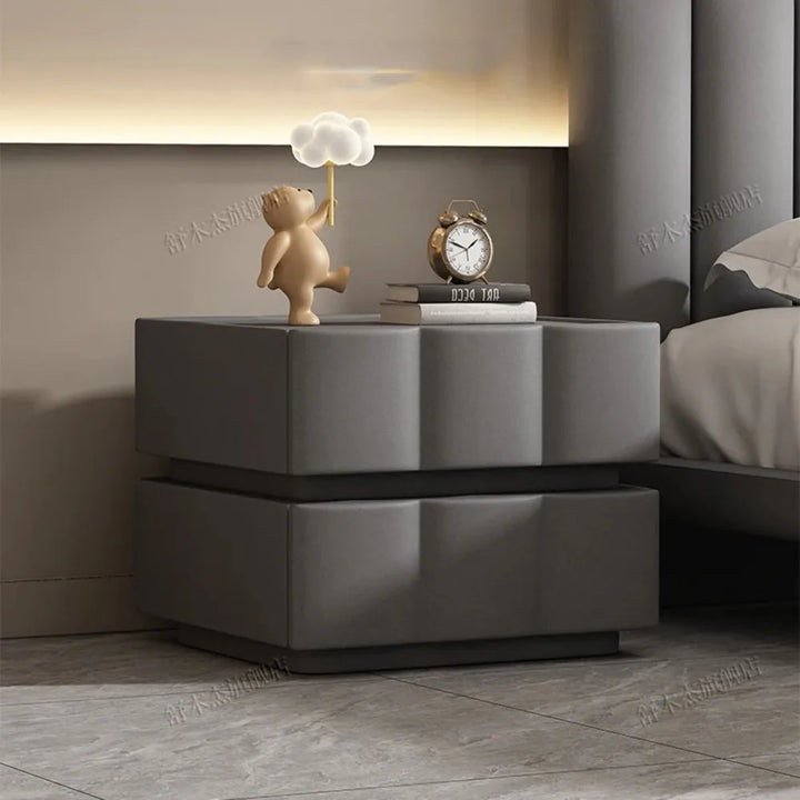 Modern Nordic Bedside Storage Nightstand - Aesthetic European Design