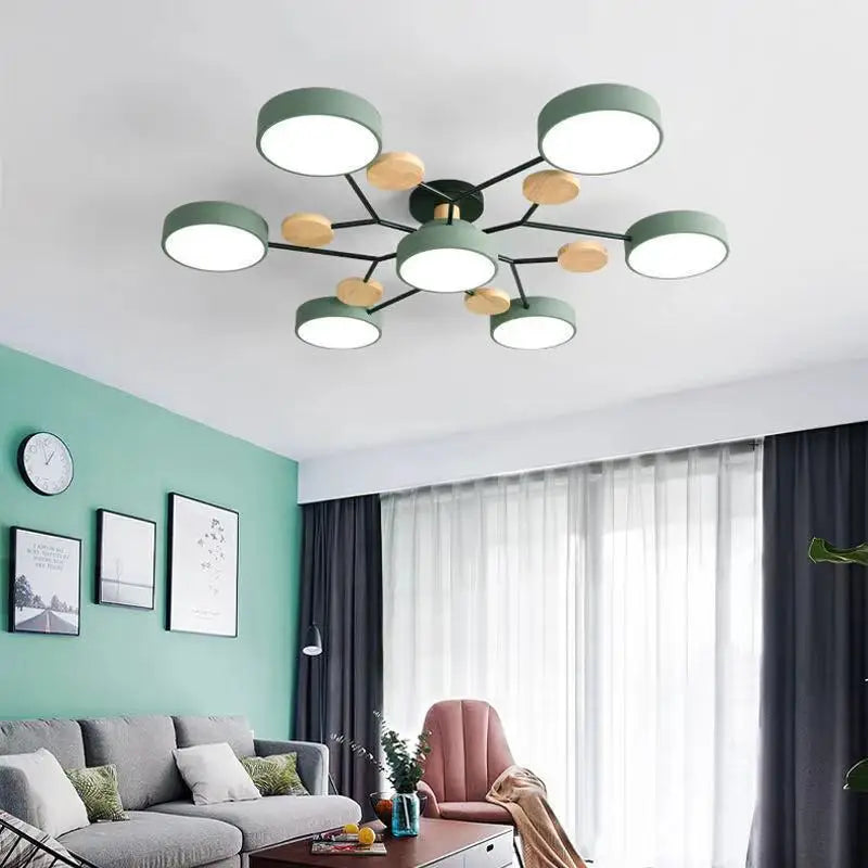 Nordic Modern LED Ceiling Lights for Living Room Bedroom Kitchen Deco Chandeliers Home Indoor Ceiling Lamps Lustre Lampara techo