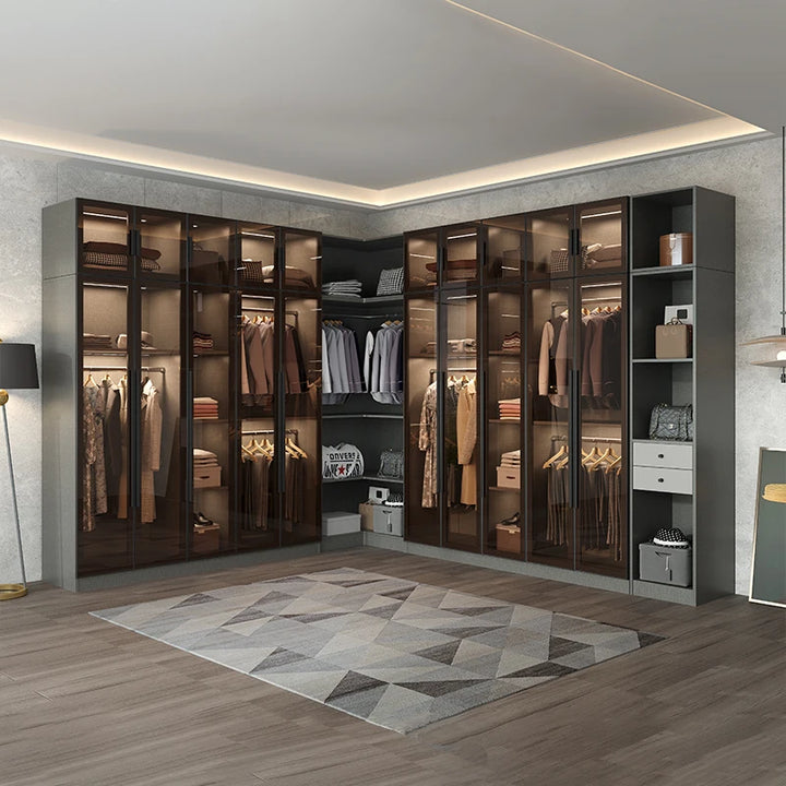 Luxury Storage Wardrobes Cabinets Dressers Garment Display Wardrobes Closets Hangers Armoires De Vetement Modern Furniture