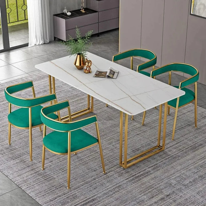 Kitchen Nordic Dining Table Gold Legs Luxury Entryway Italian Dining Table Newclassic Newclassic Mesas De Comedor Furniture