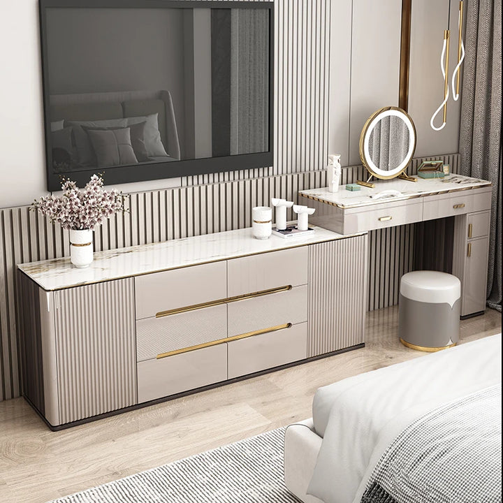 Mobile Salon Dressing Table Mirror Nightstands Vanity Bedside Dressing Table Drawers Coiffeuse De Chambre Bedroom Furniture