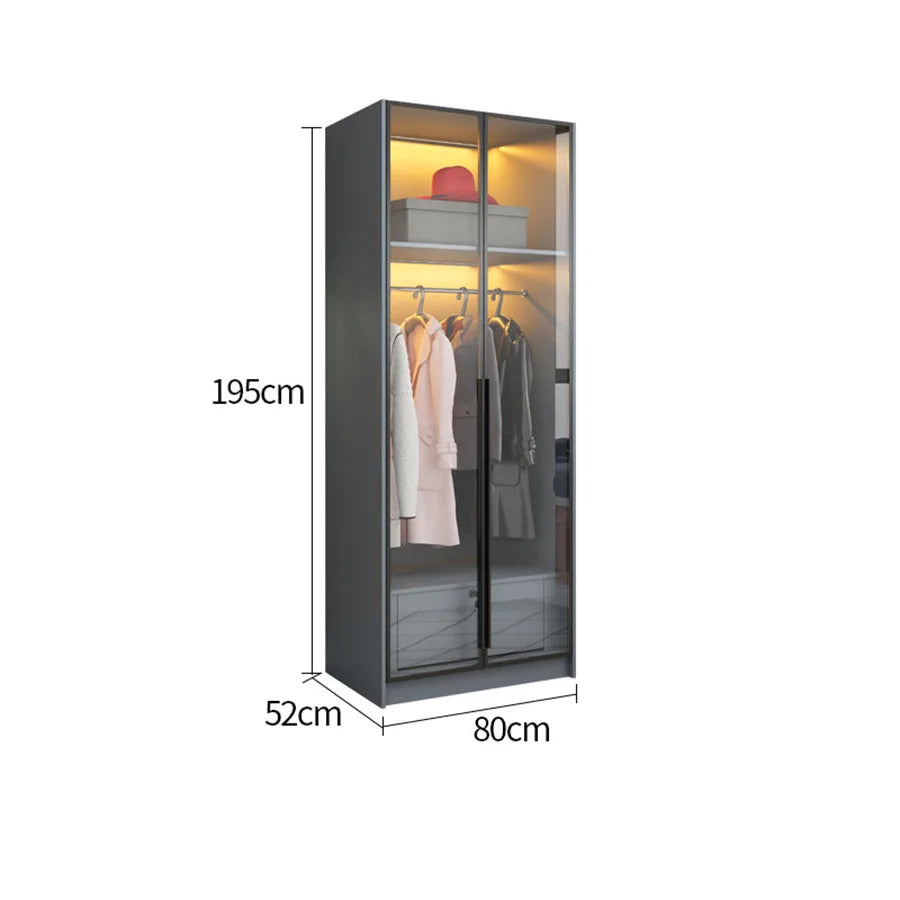 Push Pull Wardrobes Door Vertical Luxury Trousers Organizer Space Saving Holder Rail Closet Partition Rangement Home Furniture