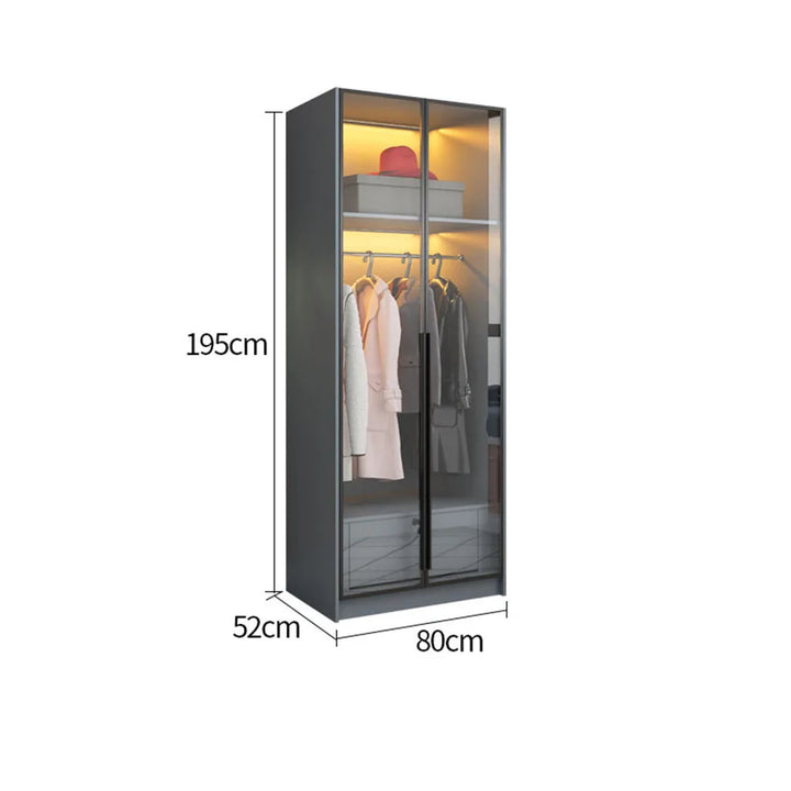 Push Pull Wardrobes Door Vertical Luxury Trousers Organizer Space Saving Holder Rail Closet Partition Rangement Home Furniture