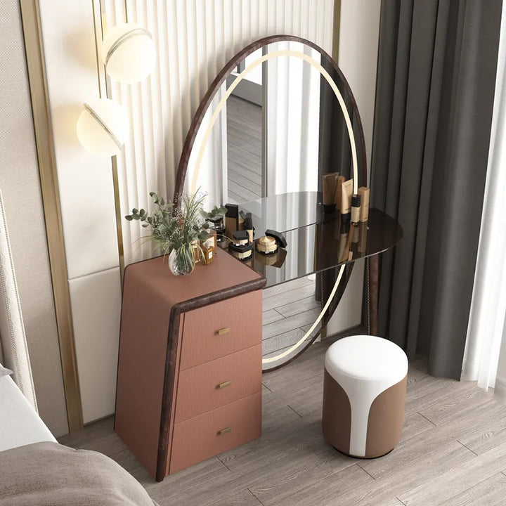 Large Chair Dressing Table Modern Mirror Women Storage Dressing Table Makeup Drawers Toucador Maquilhagem Room Furniture