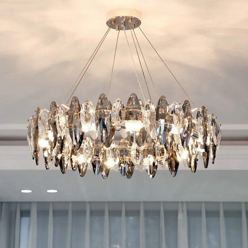 NEW Modern Luxury Chandelier Lighting Diamonds Crystal Chandeliers Indoor Lustre E14 LED Island Pendant Lamp For Living Room