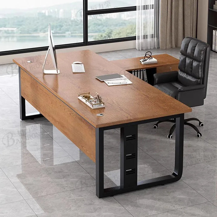 Walnut Meeting Computer Desks Console Conference Standing Boss Computer Desks Reception Office Tavolino Da Letto Home Furnitures