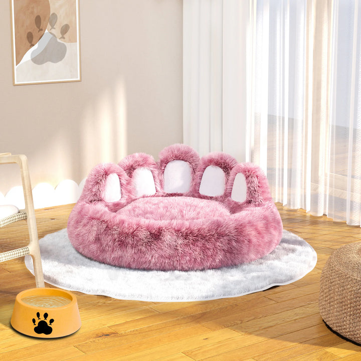 Super Fluffy Dog Bed PET House Sofa Washable Long Plush Outdoor Large Pet Cat Dog Bed Warm Mat Portable Cat Supplies Donut Bed