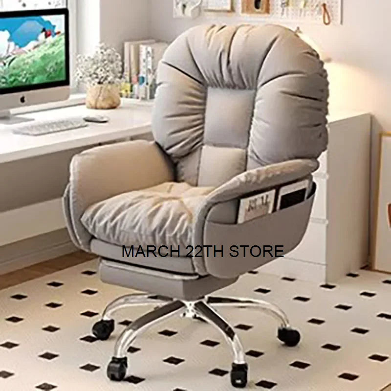 Luxury Computer Office Chair Ergonomic Cushion Mobile Glides Office Chairs Height Extender Cadeira Gamer Garden Furniture Sets