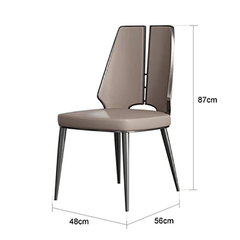 Leather Design Modern Dining Chairs Office Relax Minimalist Bedroom Dining Chairs Modern White Krzeslo Sandalye Home Furniture