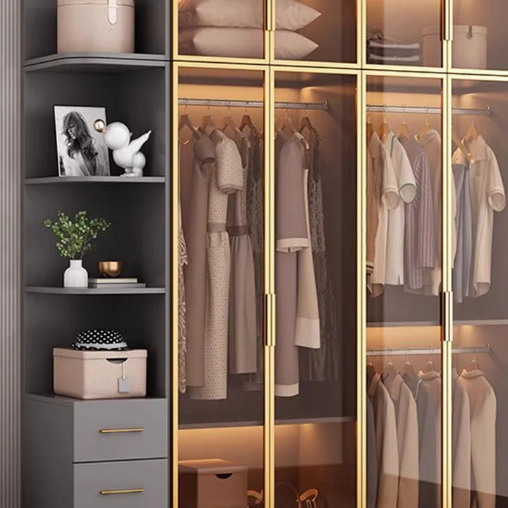 Modular Wardrobes Rack Display Standing Living Room Closet Organizer Drawers Clothes Guarda Roupa Portatil Salon Furniture