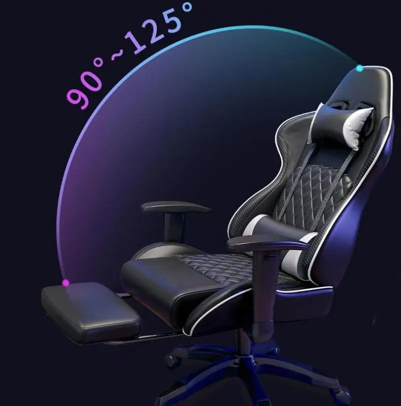 의자 Home Comfort Sedentary Gamer Chair,Office PVC Leather Chair,Leisure Lazy Sofa Chair,Can Lie E-Sports Computer Gaming Chair